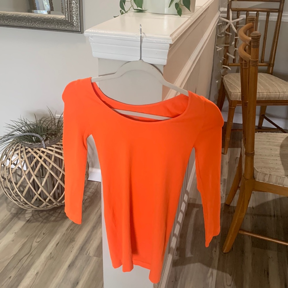 Tees by Tina Bold Orange Long Sleeve Tee